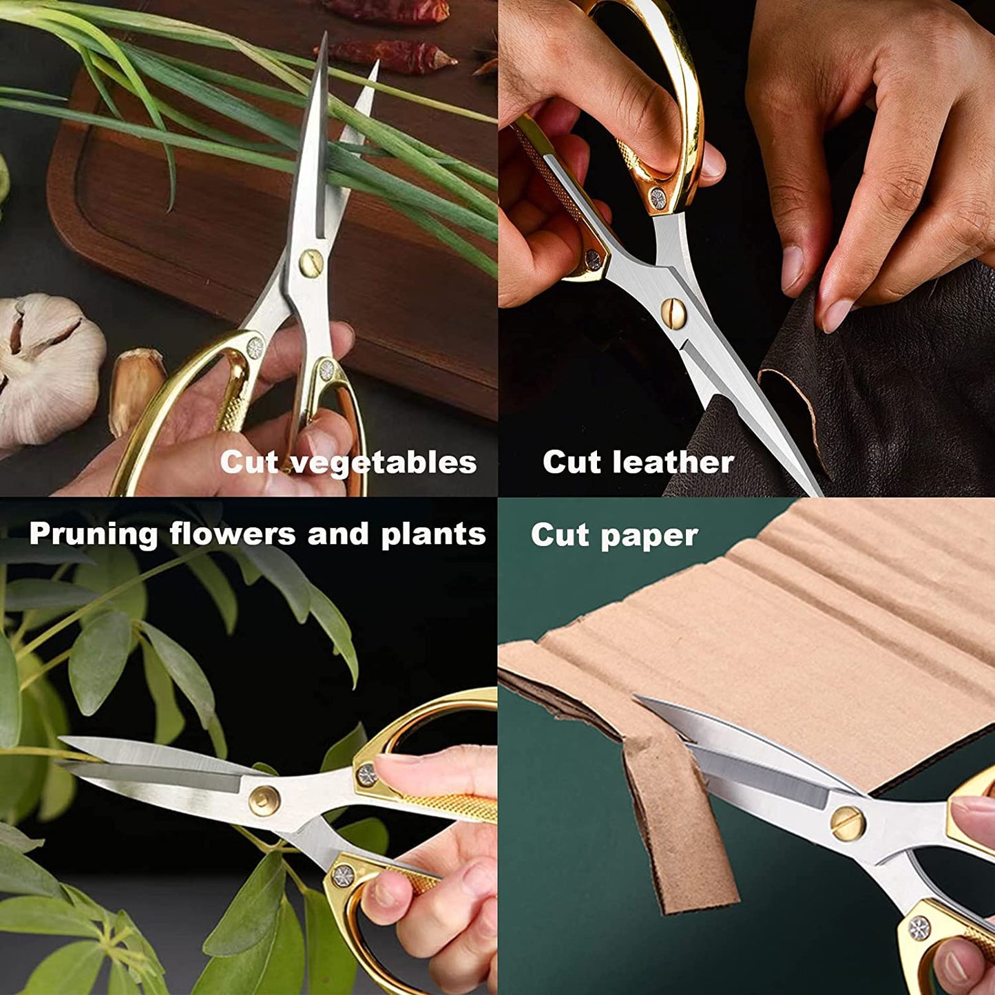 Heavy-Duty Kitchen Scissors Set - 2-Pack for Poultry and General Use