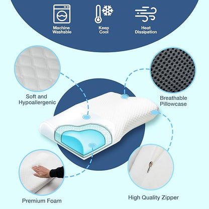 Snoring Relief Pillow for Enhanced Sleep Comfort and Quiet Nights