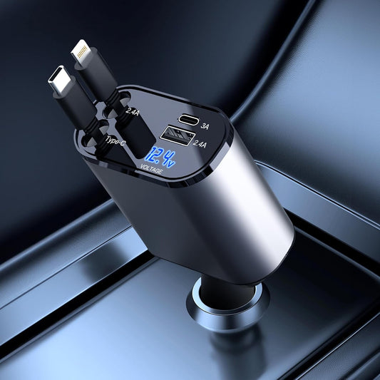 4-in-1 Fast Car Charger - 50% Off Today Only