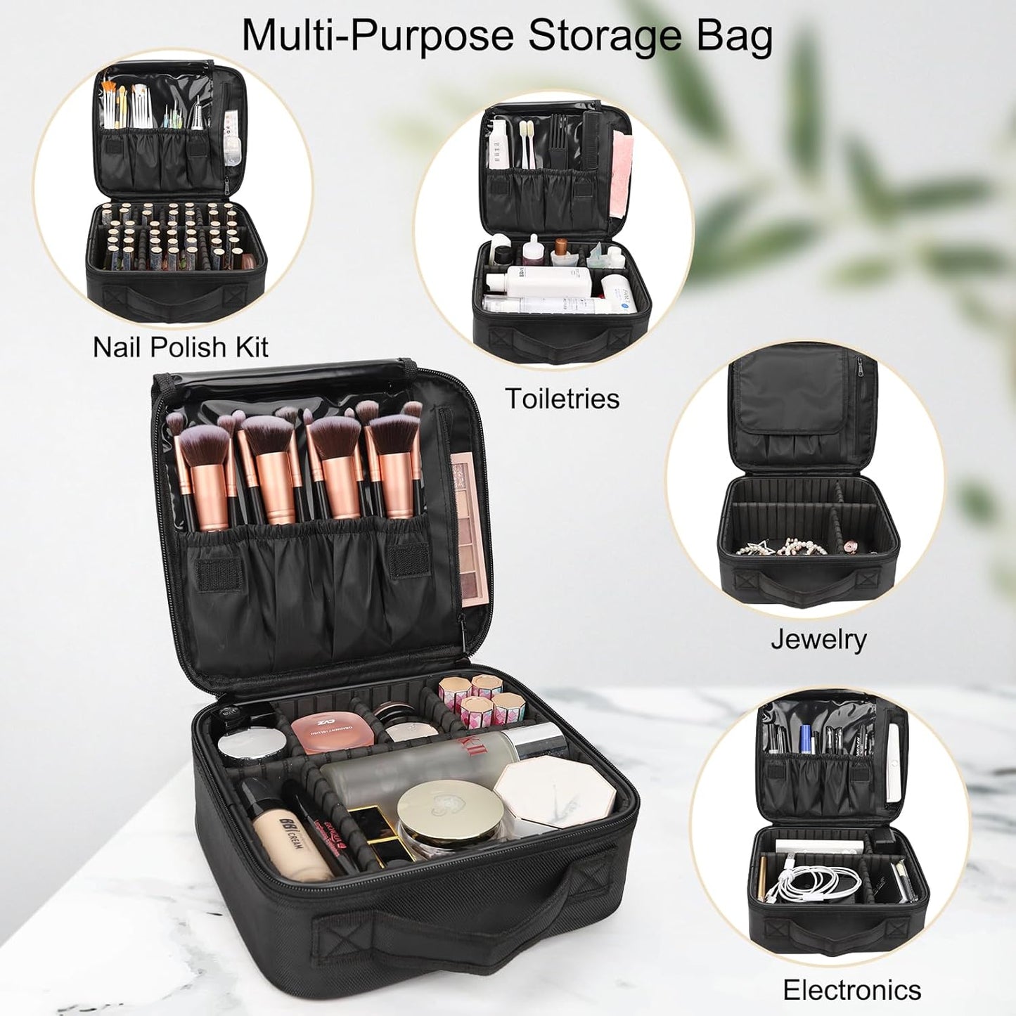 Compact Makeup Organizer for Effortless Travel