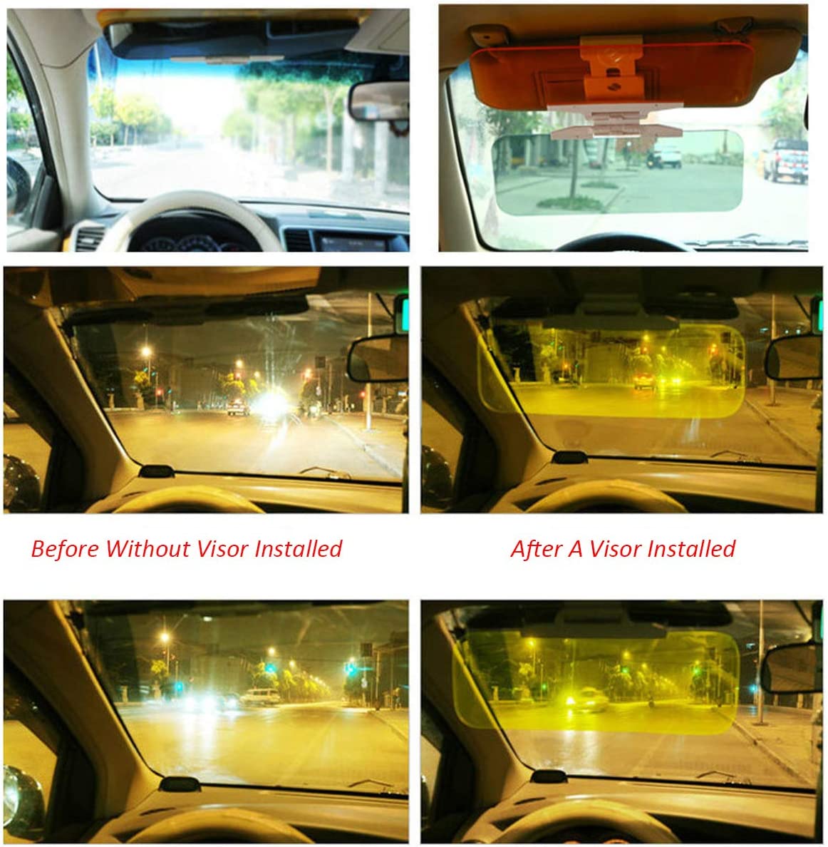 2-in-1 Anti-Glare Sun Visor for Cars