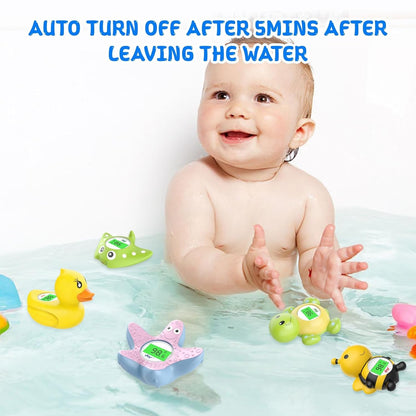 Digital Baby Bath Thermometer with 3 Color Display and Temperature Alert