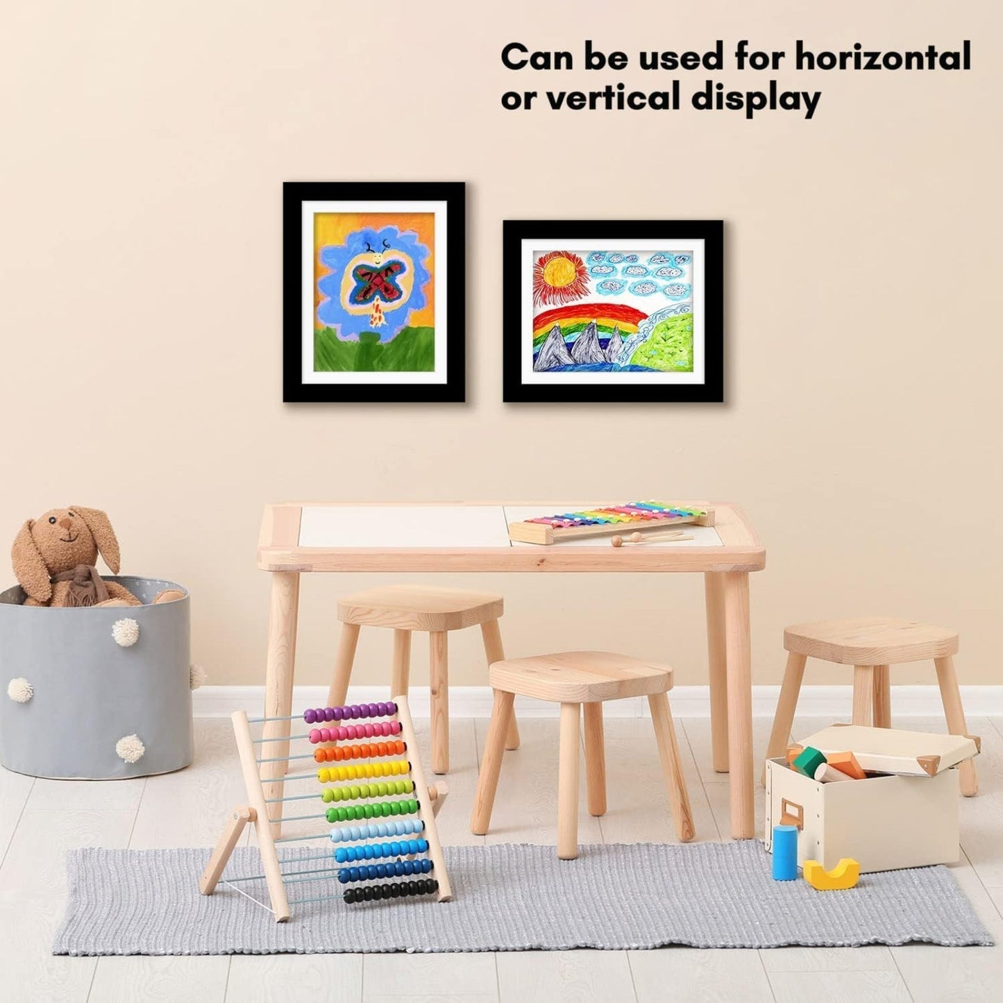 Magnetic Frame for Creative Display of Children's Artwork