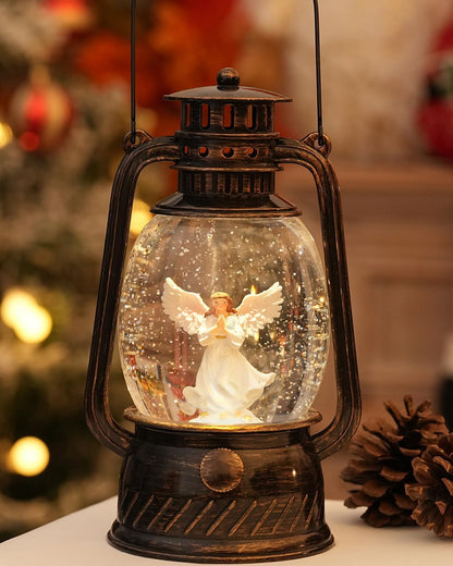 Decorative Autumn Lamp with Pumpkins – Warm LED Light & 6-Hour Timer