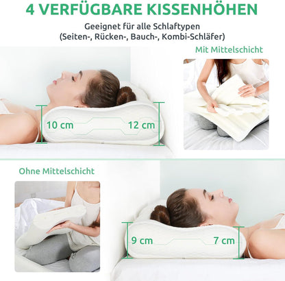 Ergonomic Orthopedic Neck Pillow for Comfortable Sleep