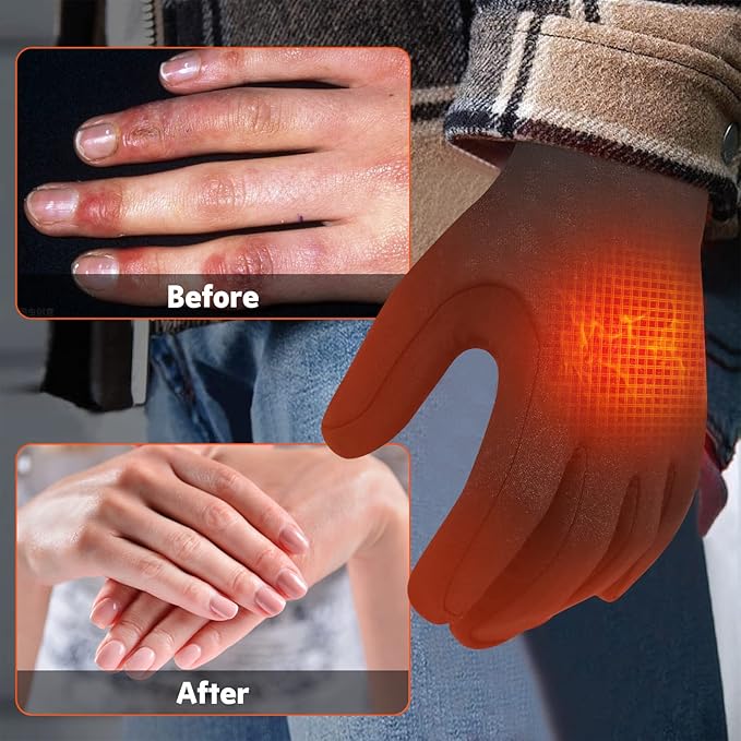 Rechargeable Winter Warmth Gloves with 3 Heat Settings