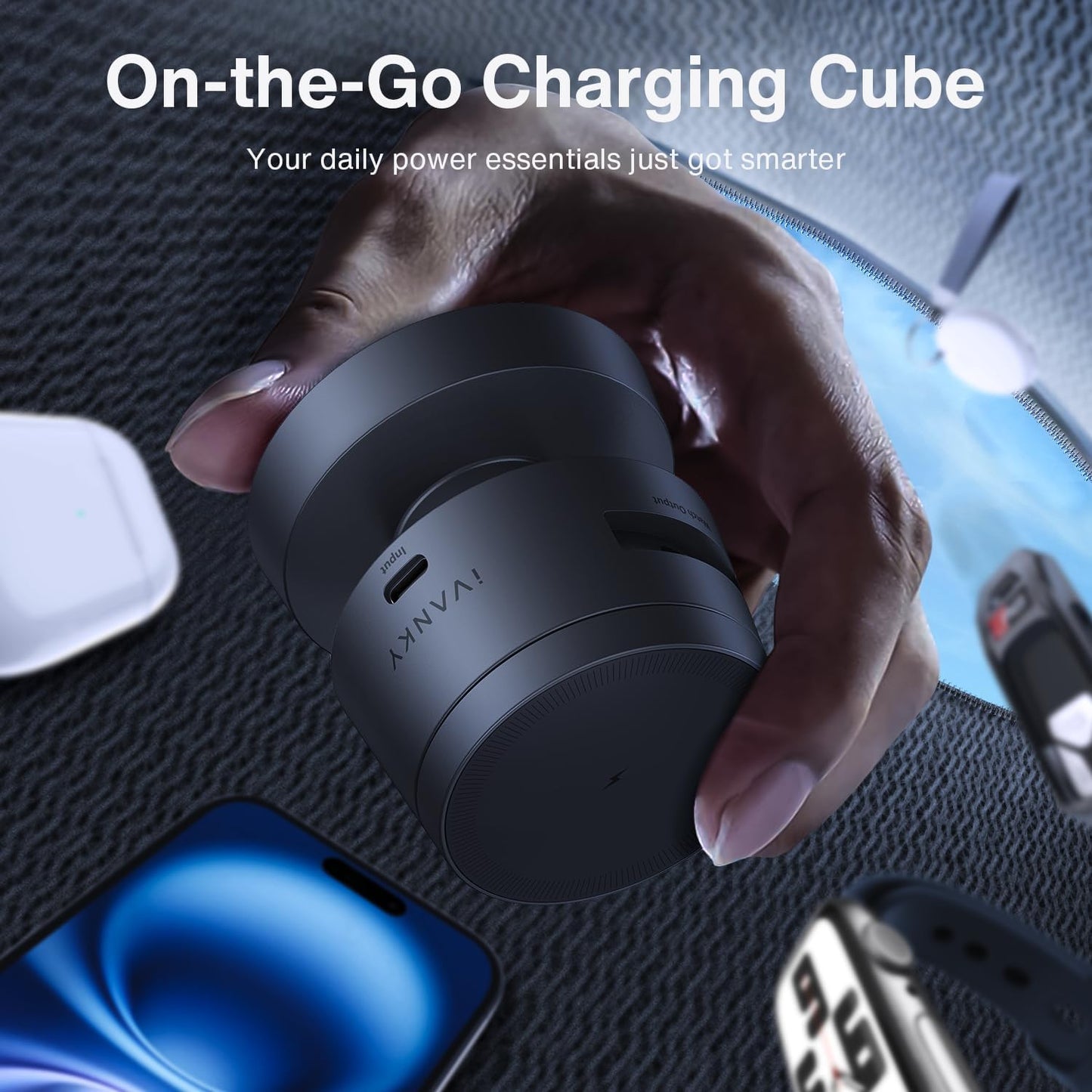 Fast Charging Station for 4 Devices – Tangle-Free Cable Management