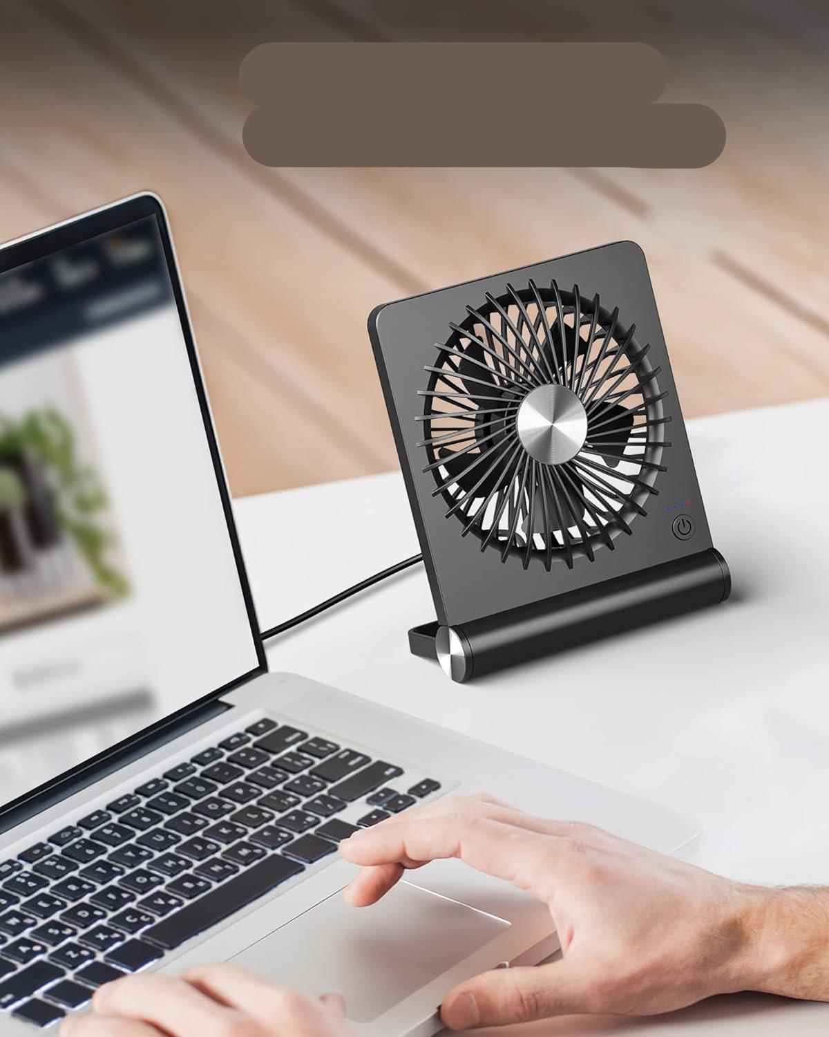 Compact Table Fan for Quiet Airflow – Silent Breeze Design