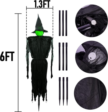 Set of 3 Glowing Halloween Witches – HexaGlow