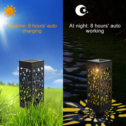 12-Pack LED Solar Garden Pathway Lights for Outdoor Illumination