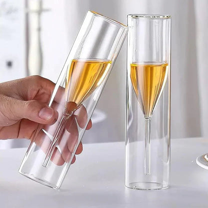 Floating Effect Crystal Champagne Glasses for Special Occasions | Buy 1 Get 1 Free