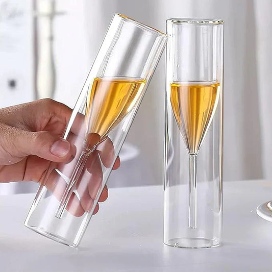 Floating Effect Crystal Champagne Glasses for Special Occasions | Buy 1 Get 1 Free