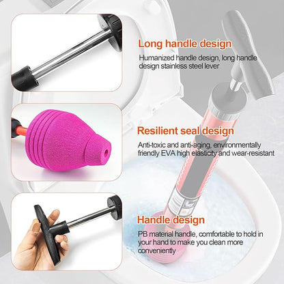 Eco-Friendly High-Pressure Drain Cleaner for Toilets & Sinks
