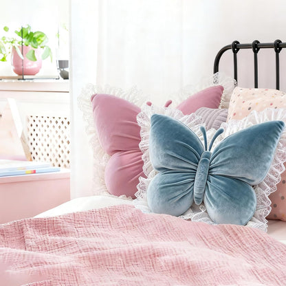 Charming Butterfly Accent Pillow for Enchanting Spaces