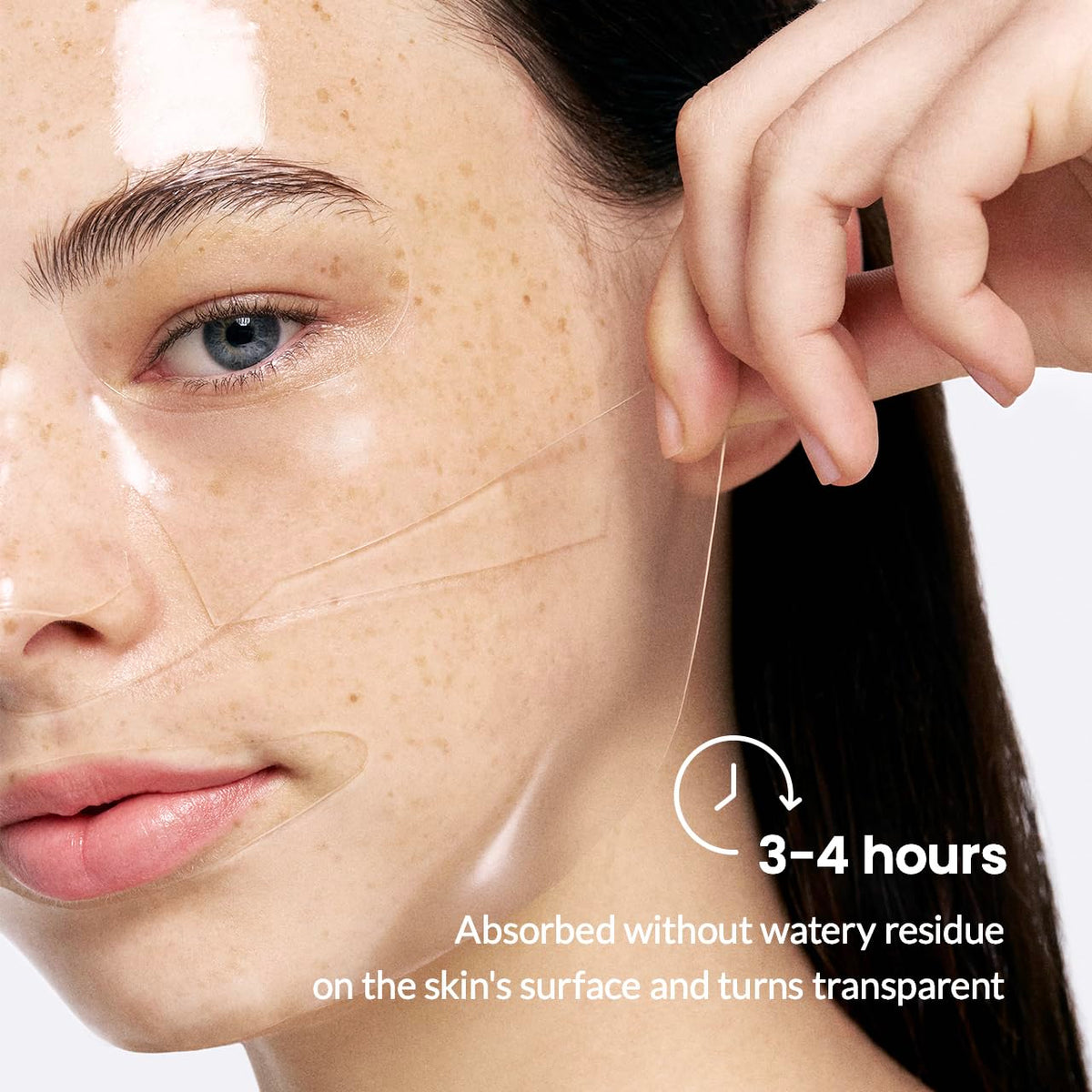 AquaGlow Overnight Hydrogel Mask - Deep Hydration for Radiant Skin (34g, 4 Pack)