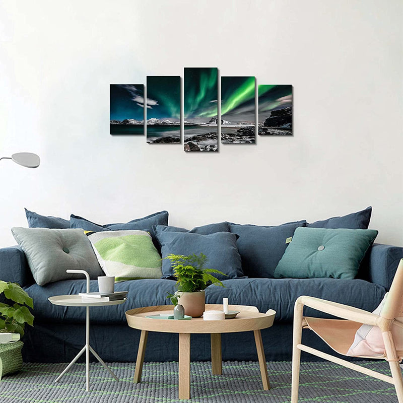 Stunning 5-Piece Coastal Canvas Art Set for Home Décor