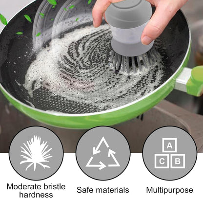 Dishwashing Brush with Soap Dispenser | Effortless Kitchen Cleaning Tool