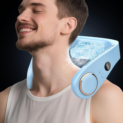Bladeless Neck Fan with Cooling Plate and LED Display – Neck Cooler Pro