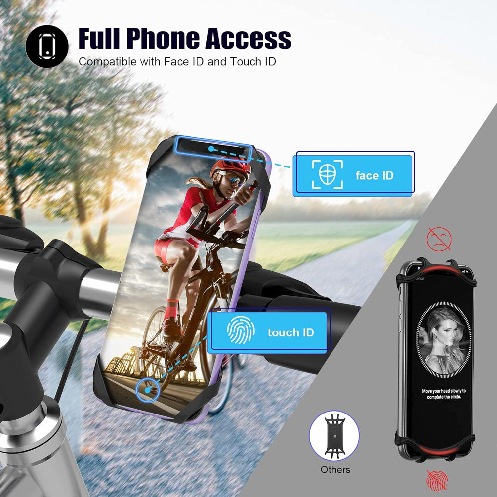 360° Rotating Removable Phone Holder for Bicycles