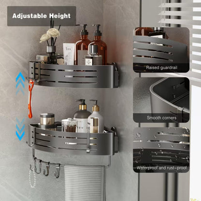 Triangular Shower Organizer | Space-Saving Stylish Versatile Caddy