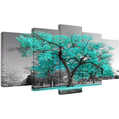 Vibrant 5-Piece Ocean-Inspired Canvas Artwork Set
