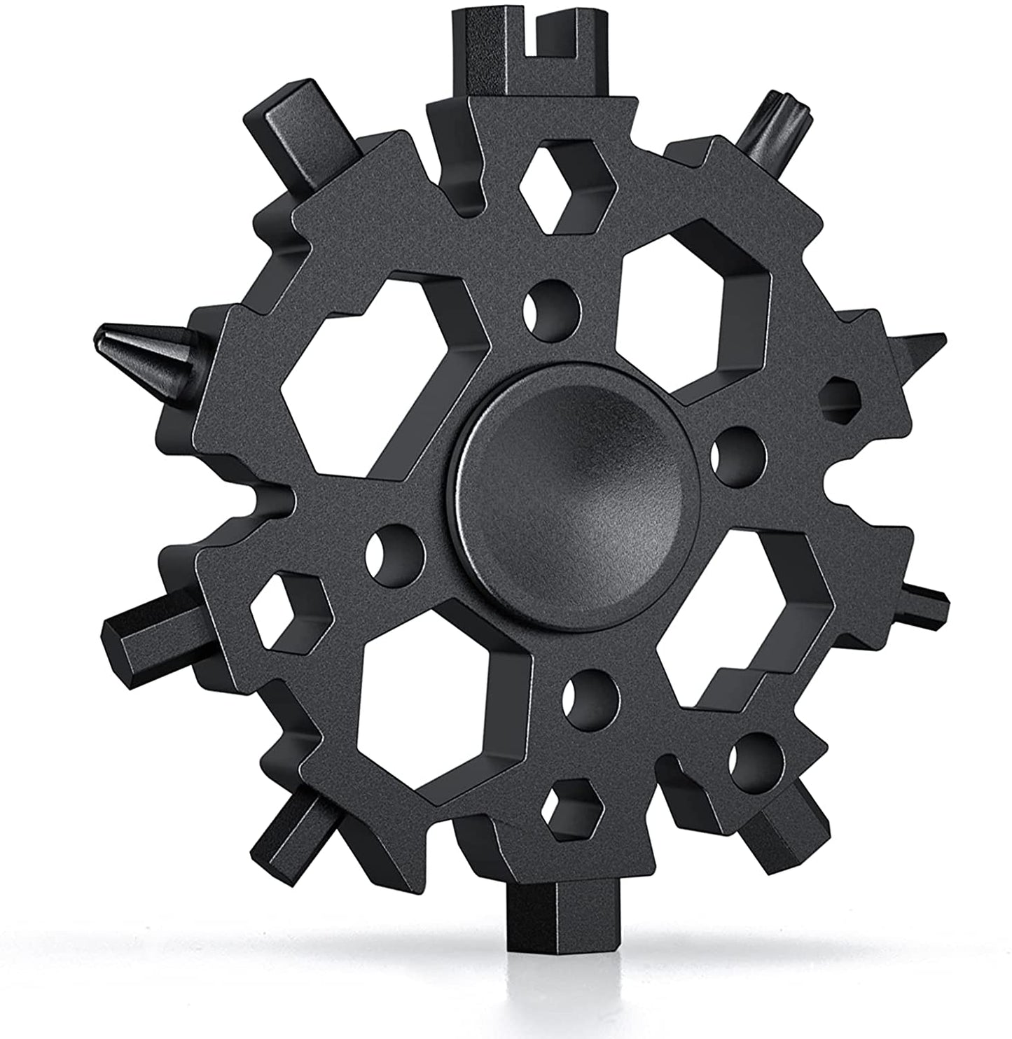 22 Functions Snowflake Shaped Multi-Tool with Fidget Spinner