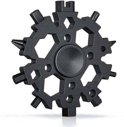22 Functions Snowflake Shaped Multi-Tool with Fidget Spinner
