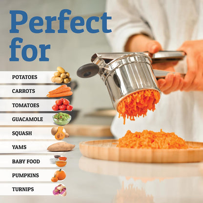 Stainless Steel Potato Masher - 450ml Capacity - Durable for Fruits & Vegetables