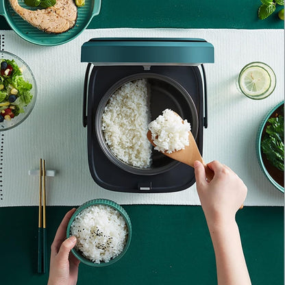 Compact 1.2L Rice Cooker with Steamer and One-Touch Control