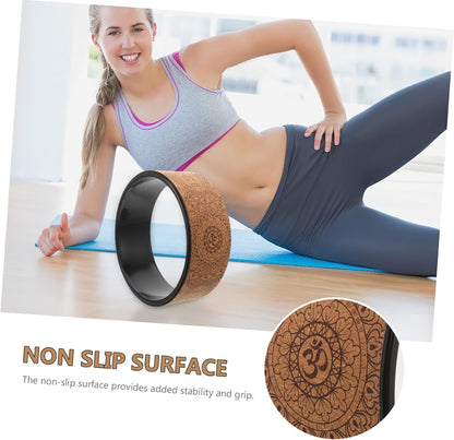Cork Wheel for Natural Backbends and Stretching Support in Pilates