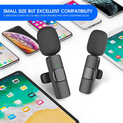 Dual Wireless Microphones for iPhone & iPad - Perfect for Creators