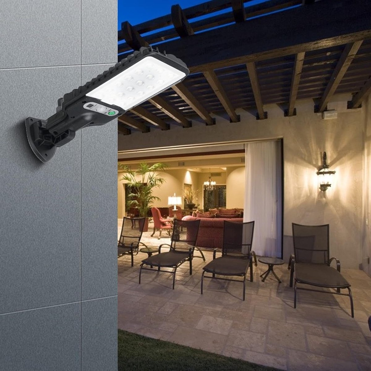Wall Light with Solar Power