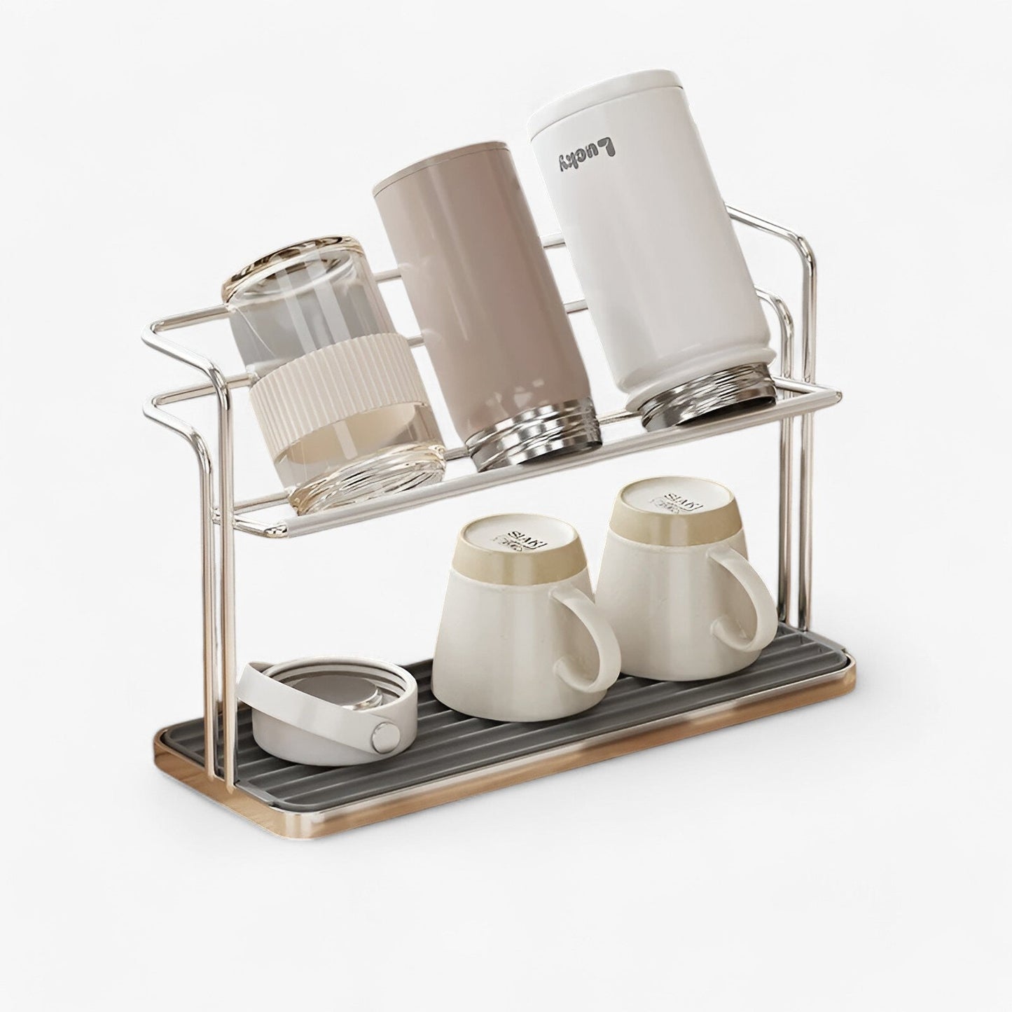 Double Your Mug Storage and Dry Faster with Cup Organizer