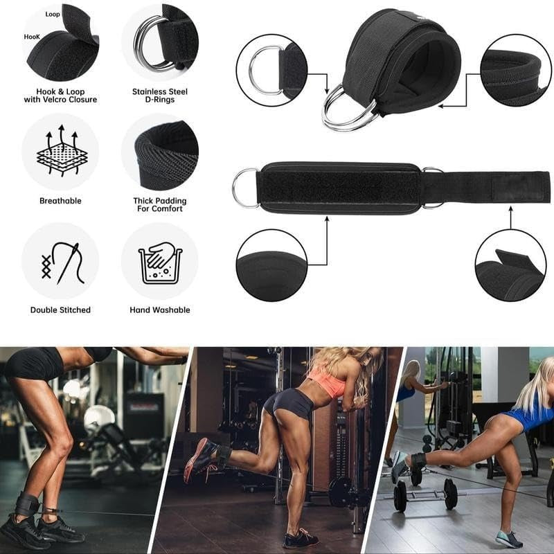 Versatile 5-Pack Ankle Workout Resistance Bands Set