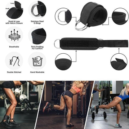 Versatile 5-Pack Ankle Workout Resistance Bands Set