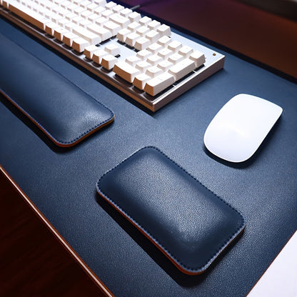 Three-Piece Desk Set in PU Leather with Wrist and Pad Supports