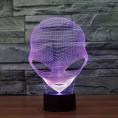 3D Alien LED Lamp with Touch Control and Color Changing Light