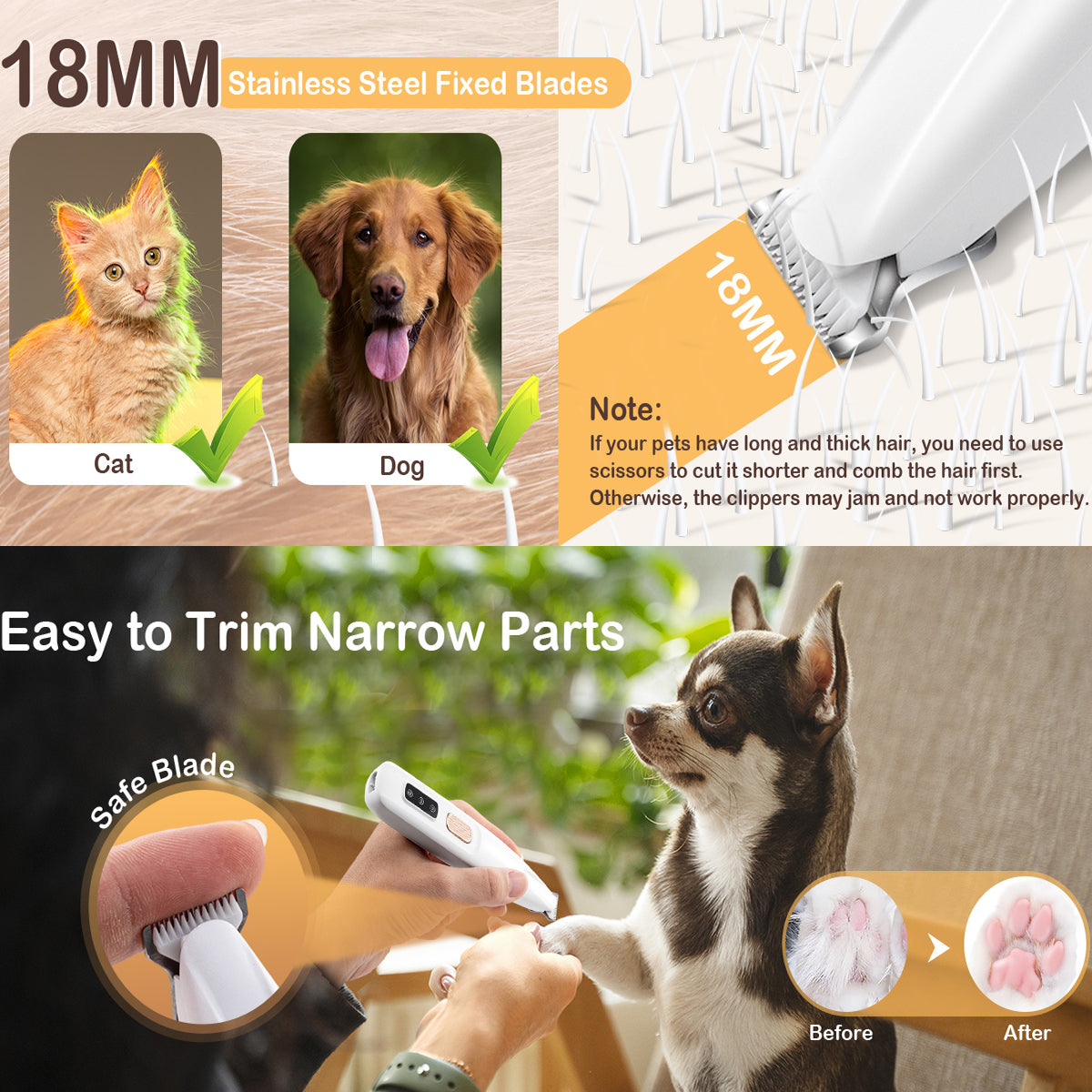 Trim and Style Hair Cutting Tool