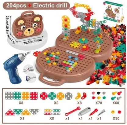 Creative Builder Set with Toy Drill | Imaginative Construction Kit