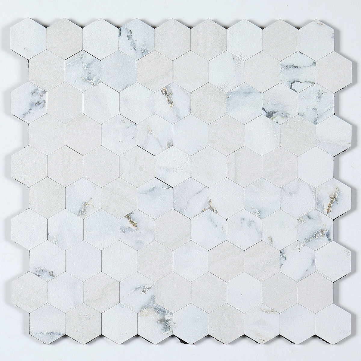 Hexagon Peel and Stick Metal Mosaic Tiles for Modern Decor