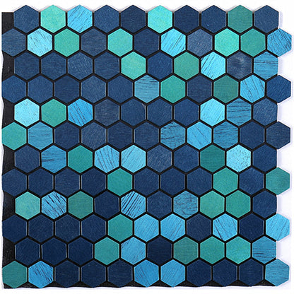 Hexagon Peel and Stick Metal Mosaic Tiles for Modern Decor