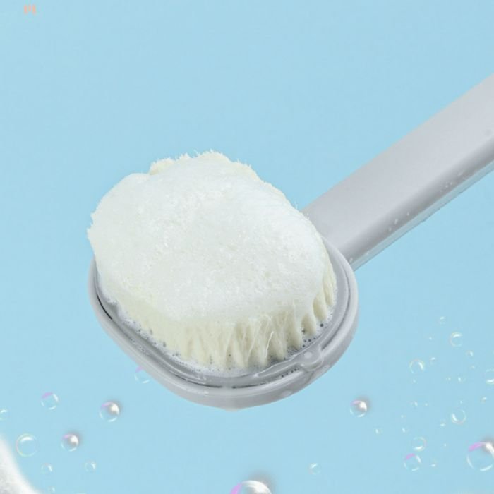 Back Scrubber with 1000+ Soft Bristles & Shower Gel Compartment