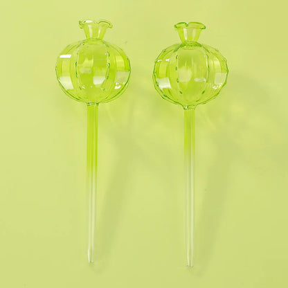 Self-Watering Plant Globes – Glass Set of 2 for Indoor and Outdoor Use