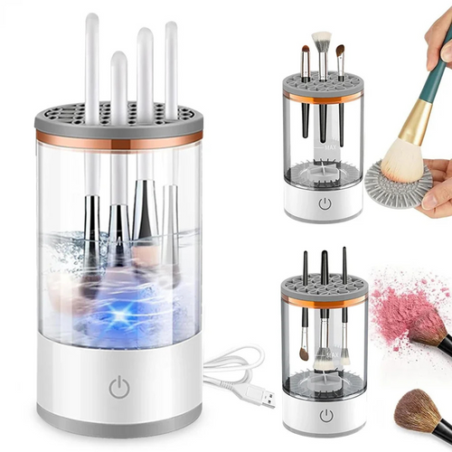 USB-Powered Deep Cleanser for Makeup Brushes – Fast and Gentle