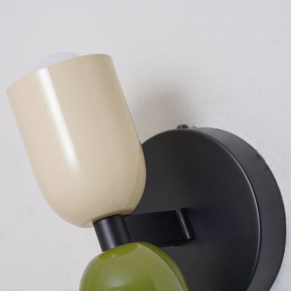 Adjustable Wall-Mounted Lighting Fixture with Two Lights