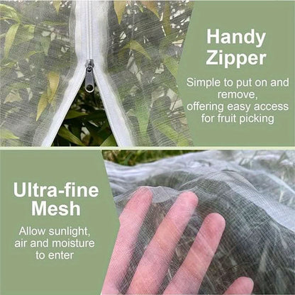 Breathable Mesh Bags with Drawstring for Fruit Tree Protection