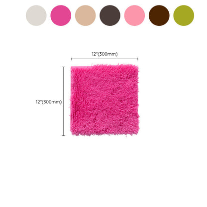 Interlocking Shag Carpet Tiles in Color Block Design – Modern Floor Covering