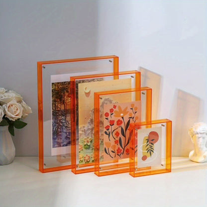 Chic Acrylic Photo Holder – Modern Art Display Stand