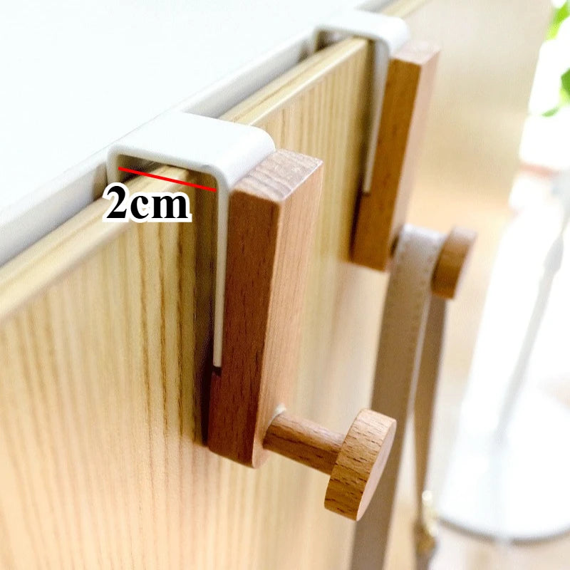 Door Hanger Hook | Wood & Iron | Rust-Resistant | Fits Cabinet Doors up to 2 cm