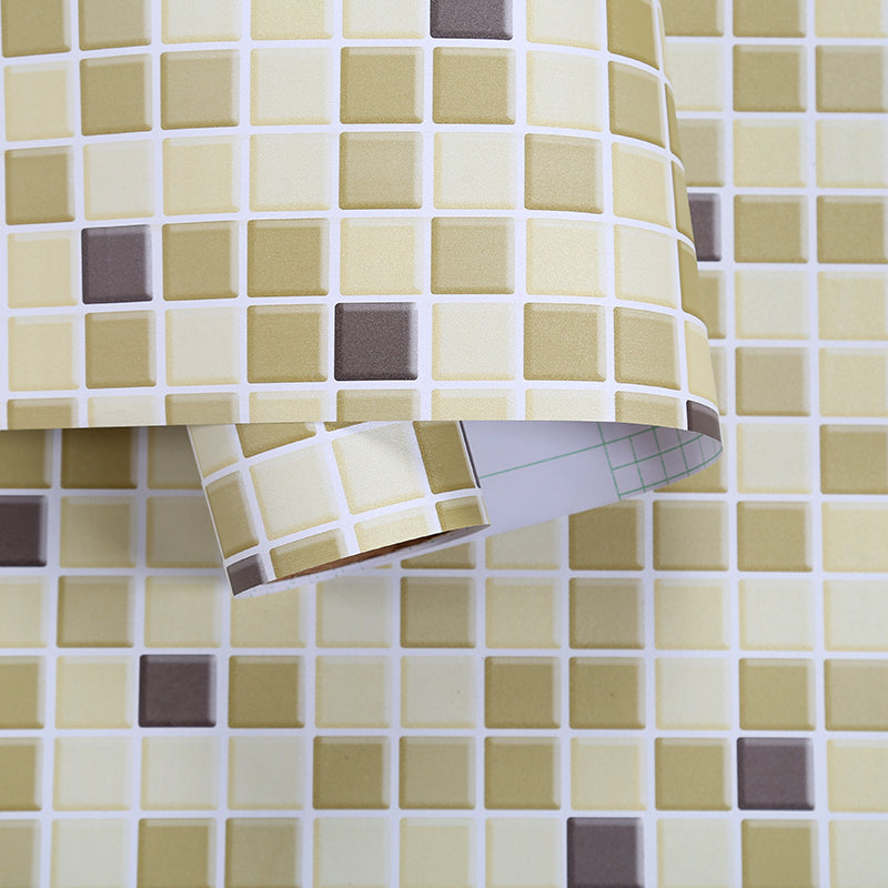 Colorful Waterproof Shower Wallpaper - Mosaic Peel and Stick Tiles